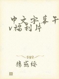 中文字幕午夜av福利片