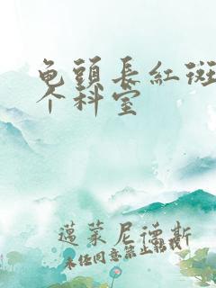 龟头长红斑挂哪个科室