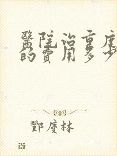 医院治重度忧郁的费用多少钱