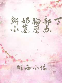 断奶胸部下垂变小怎么办