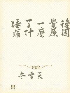 睡了一觉后背疼痛什么原因