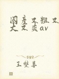 国产又粗又长又大又爽av