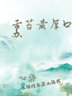 舌苔黄厚口臭咋办