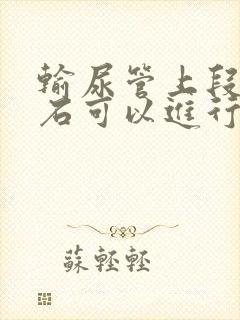 输尿管上段的结石可以进行碎石吗