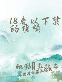 18岁以下禁看的视频