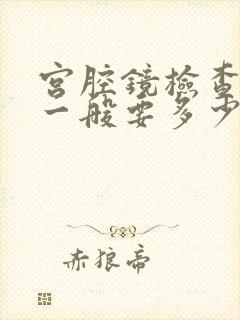 宫腔镜检查费用一般要多少钱