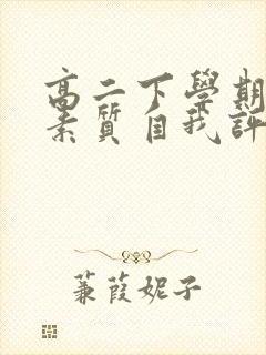 高二下学期综合素质自我评价600