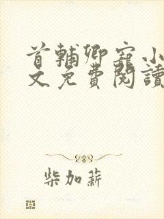 首辅卿宠小说全文免费阅读