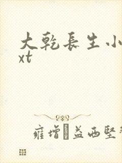 大乾长生小说txt