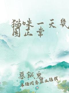 猫咪一天几个尿团正常