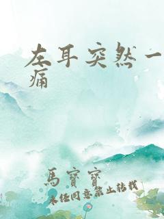 左耳突然一阵刺痛