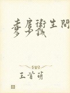 老房卫生间翻新多少钱