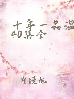 十年一品温如言40集全