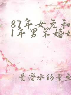 87年女兔和91年男羊婚姻相配吗