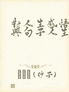 对人生感悟的经典句子人生感悟短句