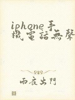 iphone手机电话无声音