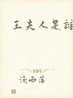王夫人是谁