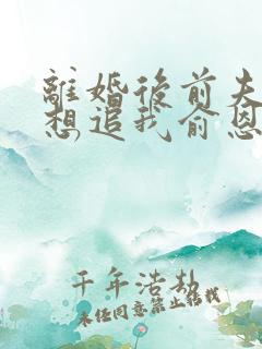 离婚后前夫总是想追我俞恩