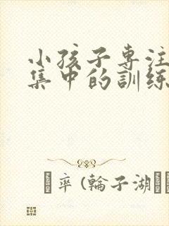 小孩子专注力不集中的训练方法