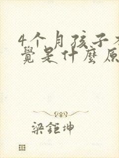 4个月孩子不睡觉是什么原因