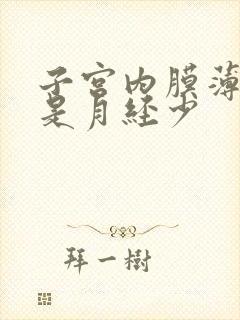 子宫内膜薄是不是月经少