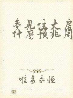 梦见住大房子是什么预兆周公解梦