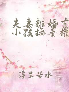 夫妻离婚有两个小孩抚养权怎么判