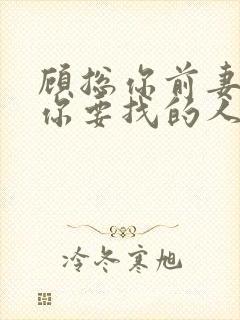 顾总你前妻就是你要找的人短剧免费观看全集