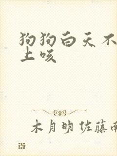 狗狗白天不咳晚上咳