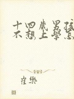 十四岁男孩叛逆不想上学怎么办