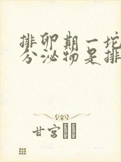 排卵期一坨果冻分泌物是排卵了吗