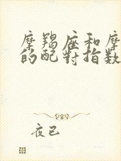 摩羯座和摩羯座的配对指数是多少