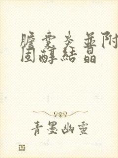 胆囊炎并附壁胆固醇结晶