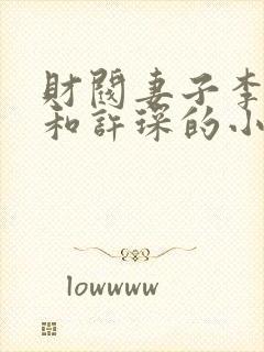 财阀妻子李诗雅和许琛的小说