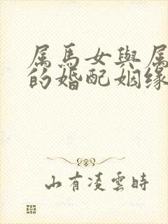 属马女与属羊男的婚配姻缘