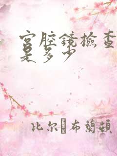 宫腔镜检查收费是多少