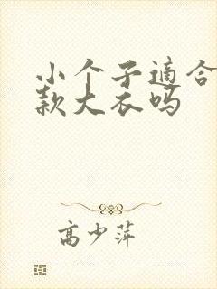 小个子适合穿长款大衣吗