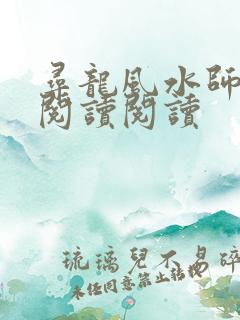寻龙风水师全文阅读阅读