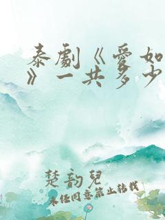 泰剧《爱如永昼》一共多少集