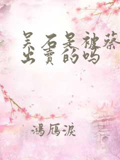 吴石是被蔡孝乾出卖的吗