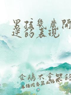 男孩几岁开始叛逆的表现