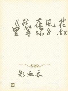 《我在风花雪月里等你》.txt