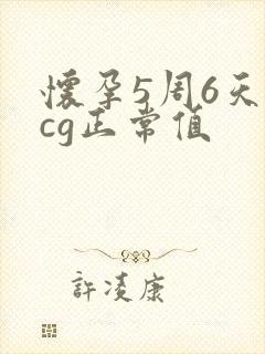 怀孕5周6天hcg正常值