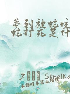 梦到被蛇咬后把蛇打死是什么意思