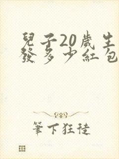 儿子20岁生日发多少红包合适