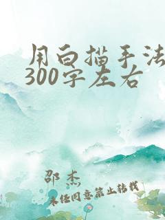 用白描手法写人300字左右