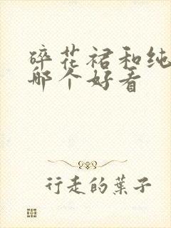 碎花裙和纯色裙哪个好看