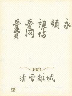 爱爱视频永久免费网站