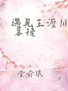 遇见王沥川花絮 幕后