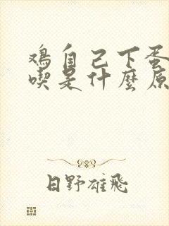 鸡自己下蛋自己吃是什么原因